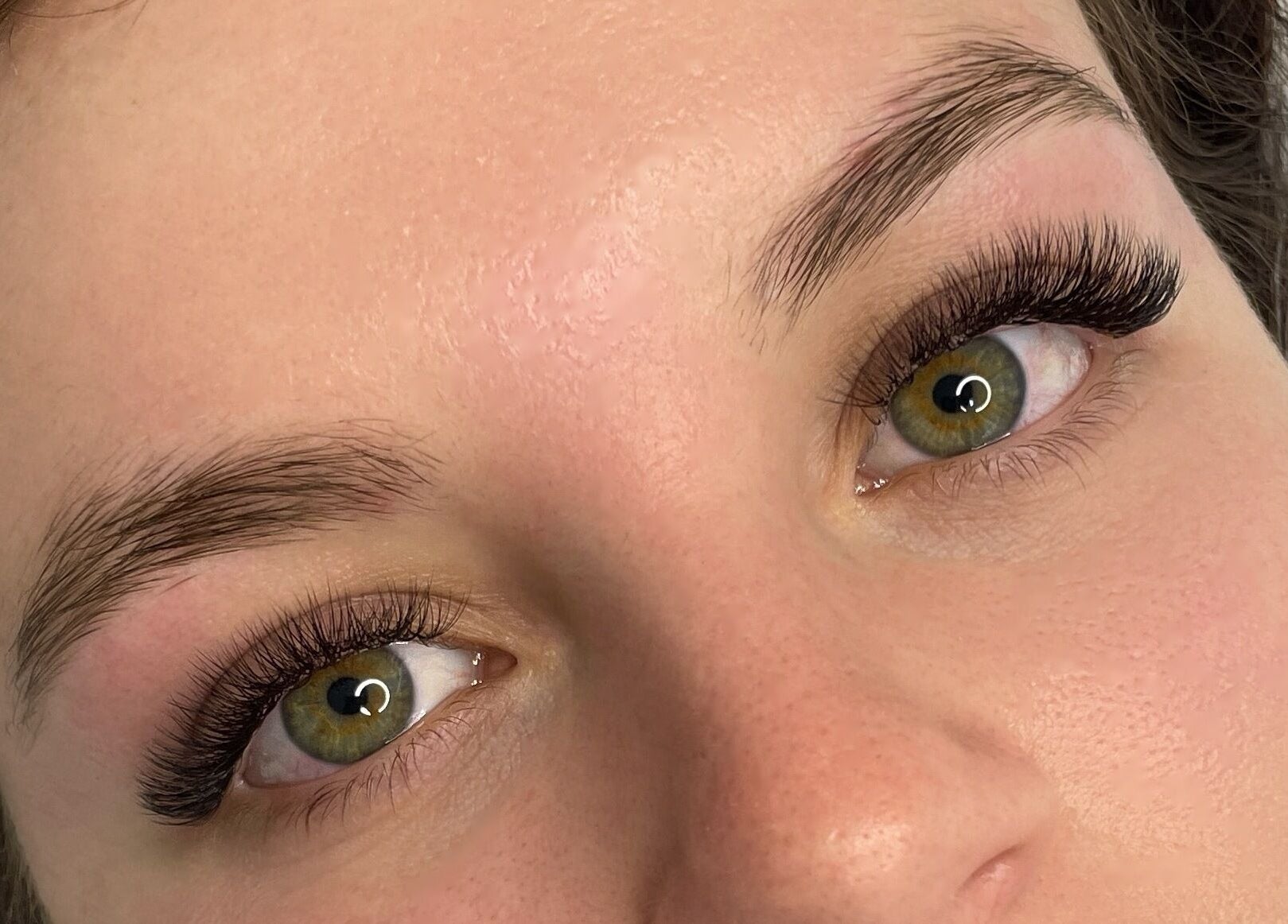 Close-up of professionally styled lashes at Studio XO La Lucia, Durban North, Kwazulu-natal, ZA.