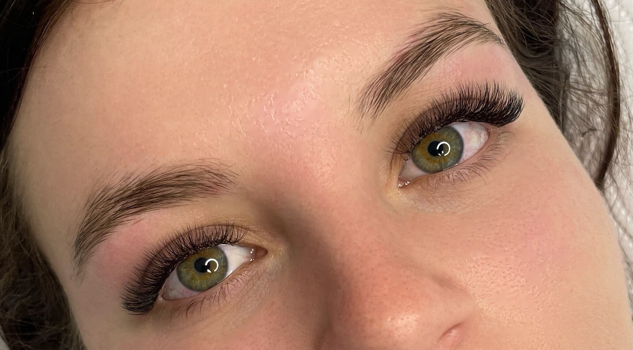 Close-up of professionally styled lashes at Studio XO La Lucia, Durban North, Kwazulu-natal, ZA.