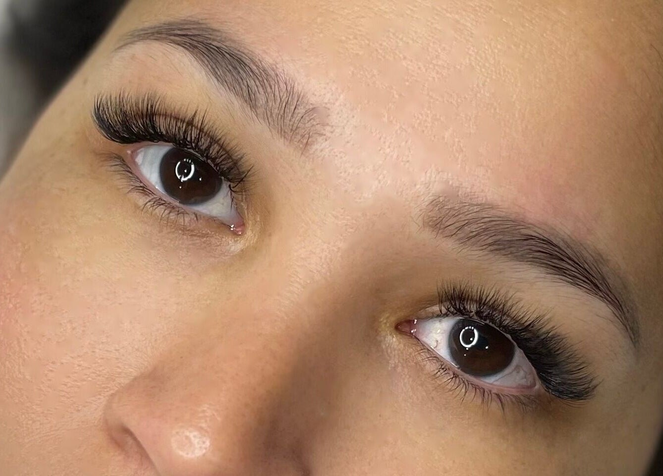 Close-up of expertly styled lashes at Studio XO La Lucia, Durban North, Kwazulu-natal, ZA.