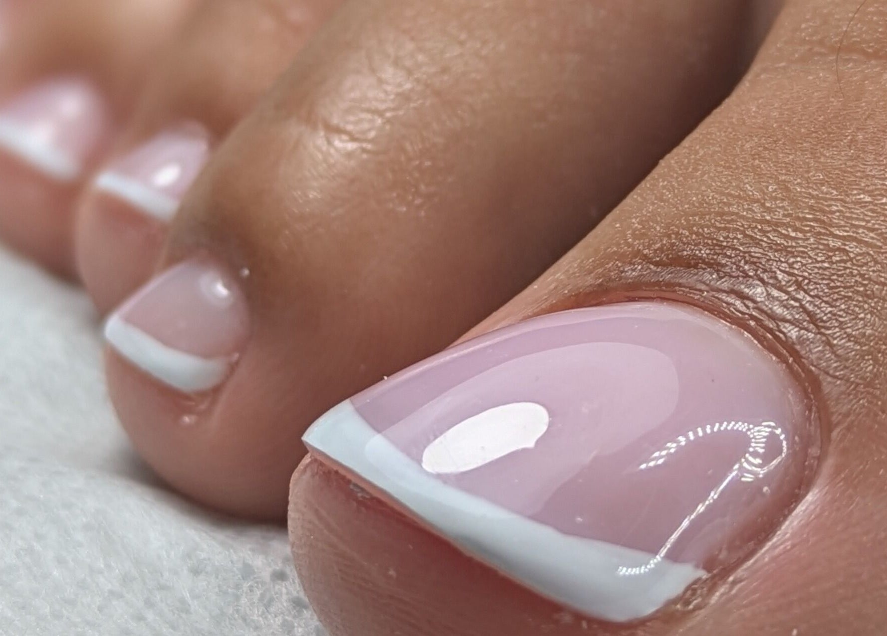 French toenail design at AS Nail Studio Peterborough, Peterborough, England, GB, exemplifying elegance and style.