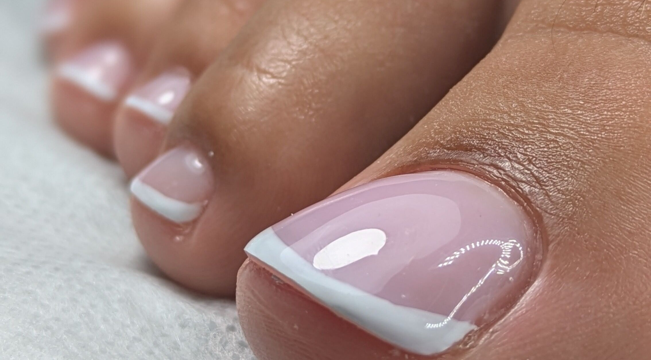 French toenail design at AS Nail Studio Peterborough, Peterborough, England, GB, exemplifying elegance and style.