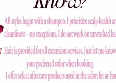 Platinum's Beauty Studio policy and services info, Burlington, North Carolina, US.