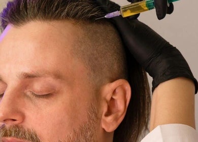 Hair treatment at 7even Trichology Clinic, London, England, GB, enhancing hair health and growth.