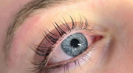 Close-up of eye with lush lashes at Meraki Beaute MBS, Stoke-on-Trent, England, GB.