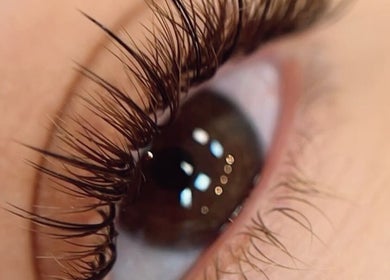 Close-up of lush lashes at Permanent Perfection by Lwazi, Johannesburg, Gauteng, ZA.