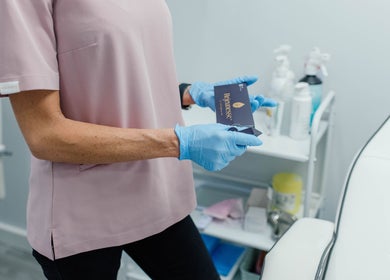 Professional preparing beauty treatment at Aesthetic Medical LTD, Trowbridge, England, GB.
