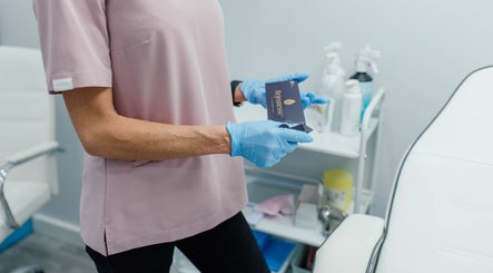 Professional preparing beauty treatment at Aesthetic Medical LTD, Trowbridge, England, GB.