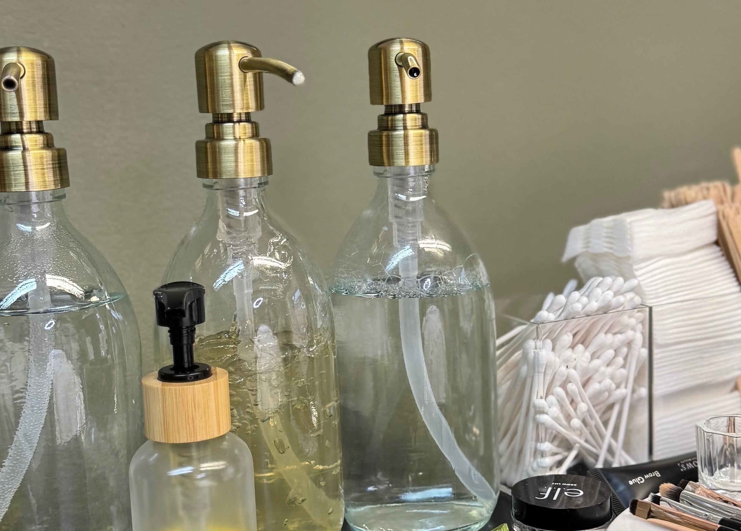 Stylish beauty product bottles at BL.INK STUDIO, Dereham, England, GB enhancing wellness experience.