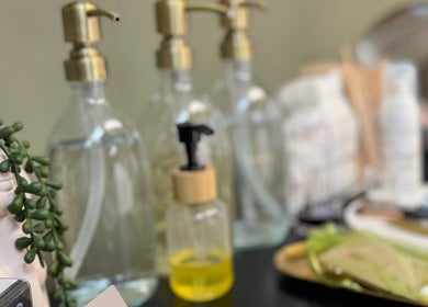 Luxurious beauty products and lush decor at BL.INK STUDIO, Fakenham, England, GB.