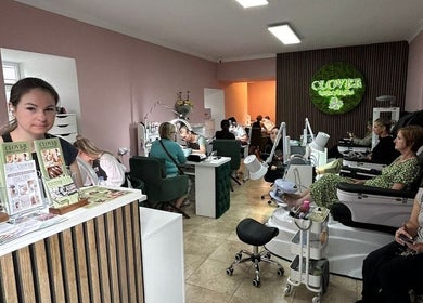 Clover Beauty Studio Limited interior with clients being pampered in Ennis, County Clare, IE.