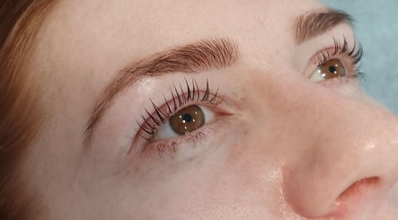 Close-up of a lash lift at Michaela's Holistic Beauty, Victoria, Victoria, AU.