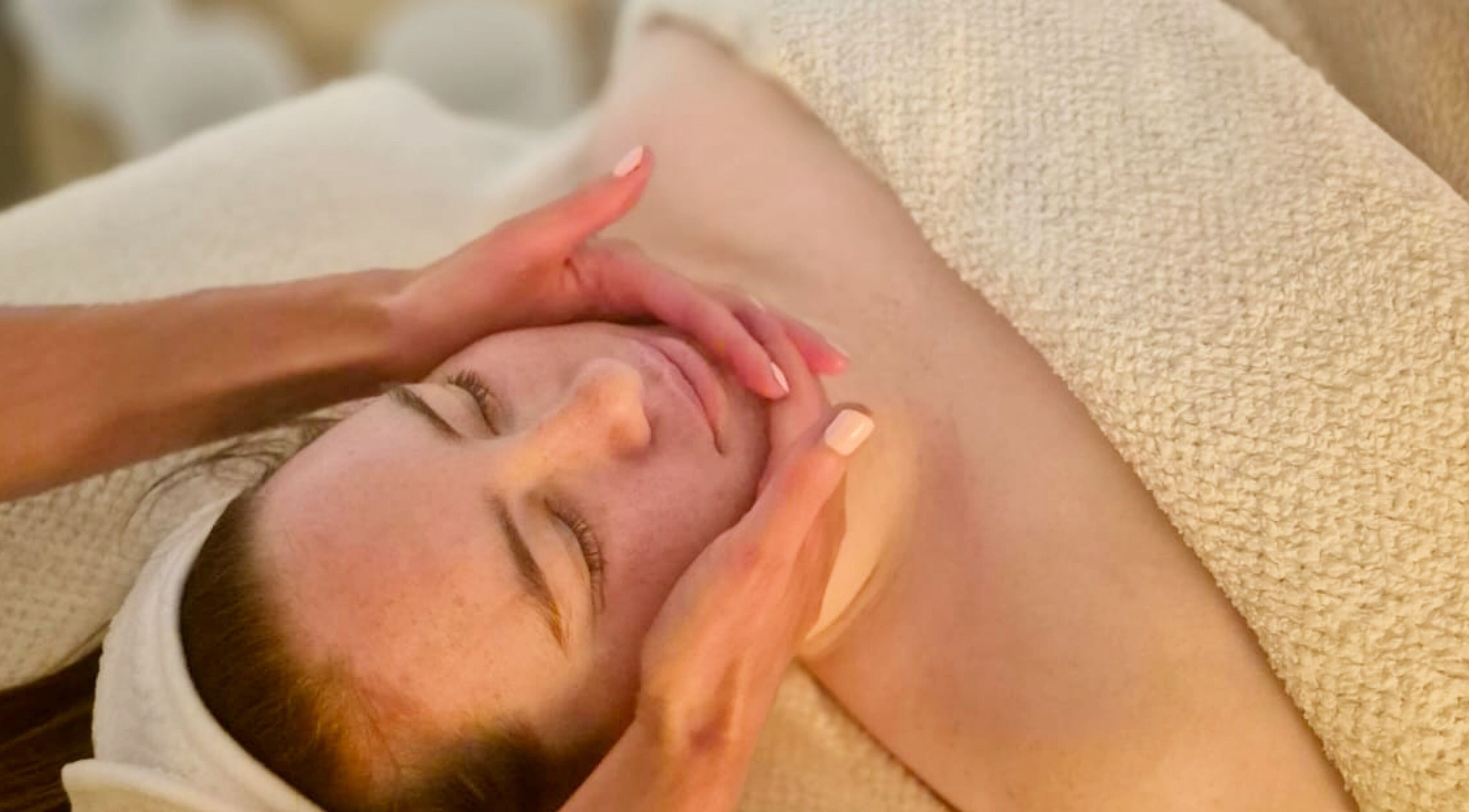 Facial massage at Michaela's Holistic Beauty, Victoria, Victoria, AU for relaxation and rejuvenation.