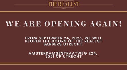 Heropening van The Realest Barbers Utrecht, Utrecht, NL in september 2025. Adres: Amsterdamsestraatweg 224.