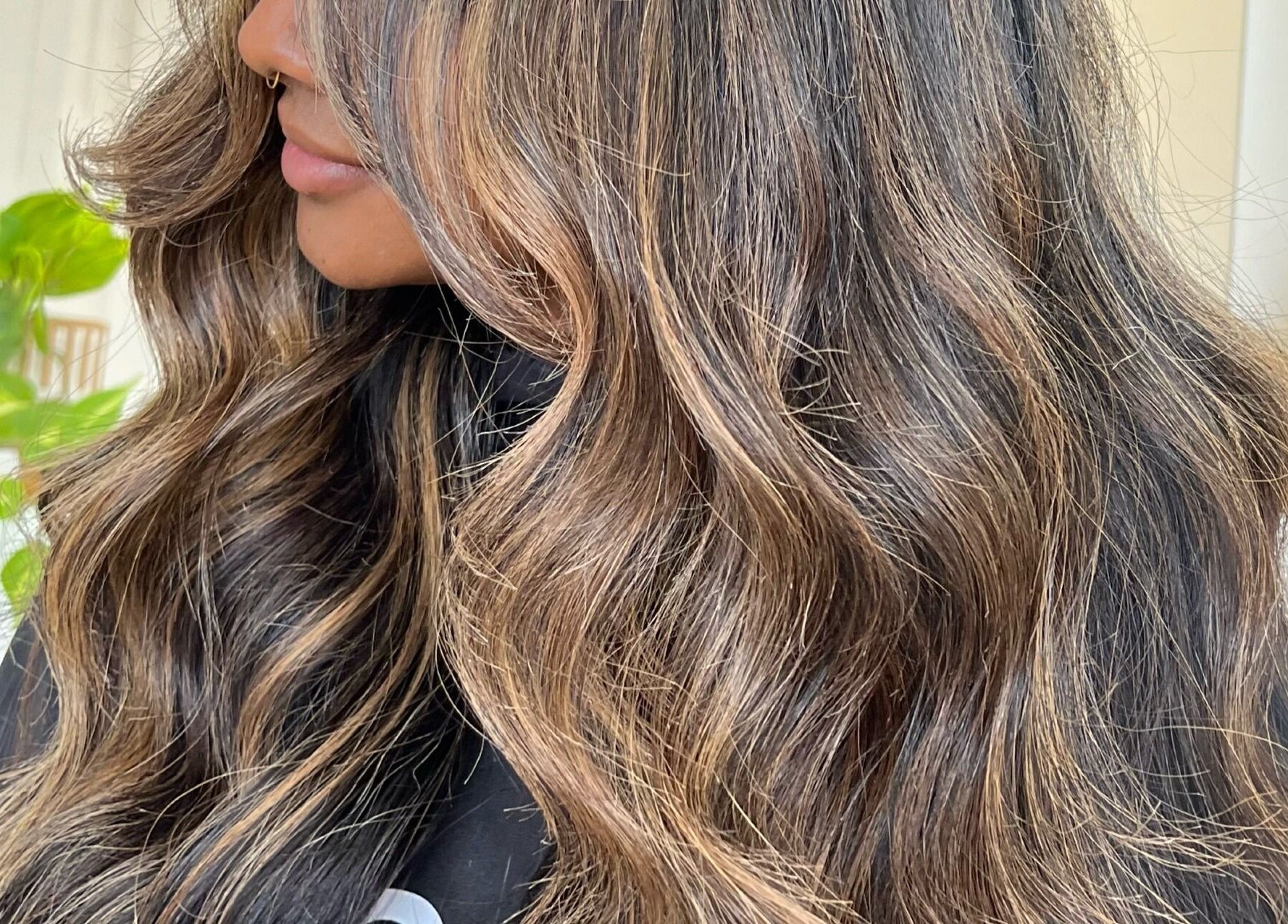 Close-up of voluminous, styled hair at Mane Jane Salon Suite, Ethelton, South Australia, AU.