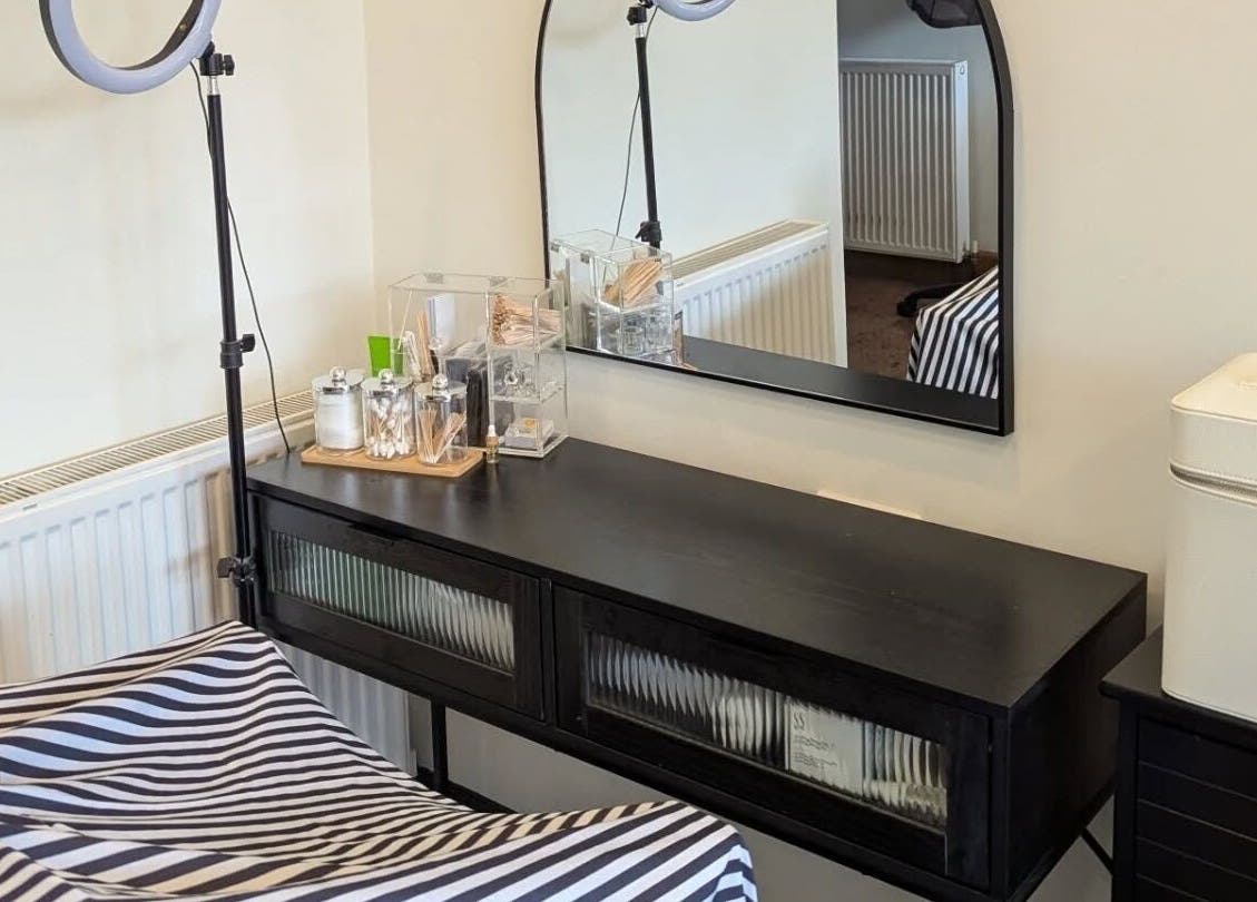 Spacious beauty salon interior at Giuseppe’s of Bath, showcasing stylish setup in Bath, England, GB.