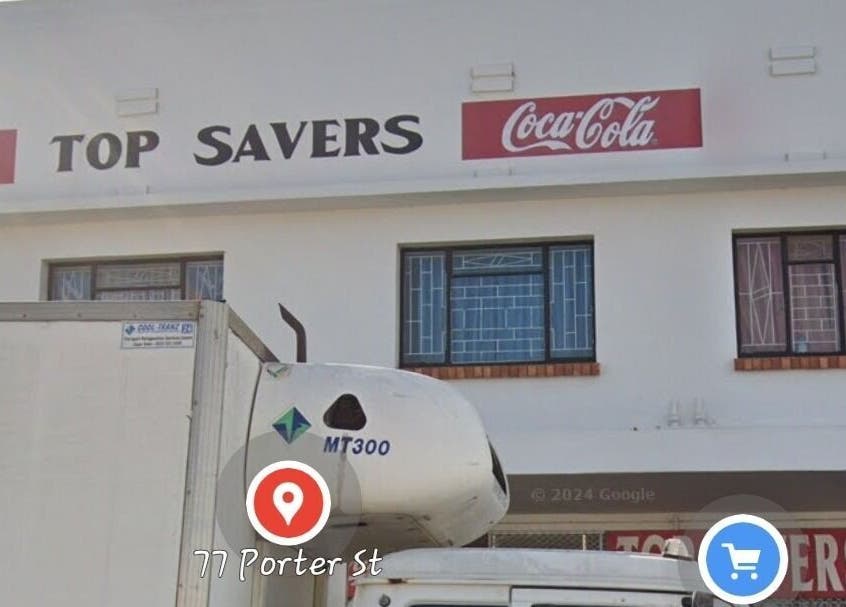 Exterior view near The Nail Bar 'By Miche', Worcester, Western Cape, ZA showcasing nearby commercial spaces.