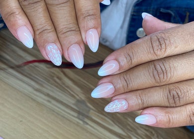 Stylish nail art at AllurebeautybyC_ in Cape Town, Western Cape, ZA, showcasing intricate designs.