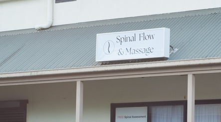 Exterior signage for Spinal Flow at Your Healing Hub & Abiding Body Wellness, Helensvale, Queensland, AU.