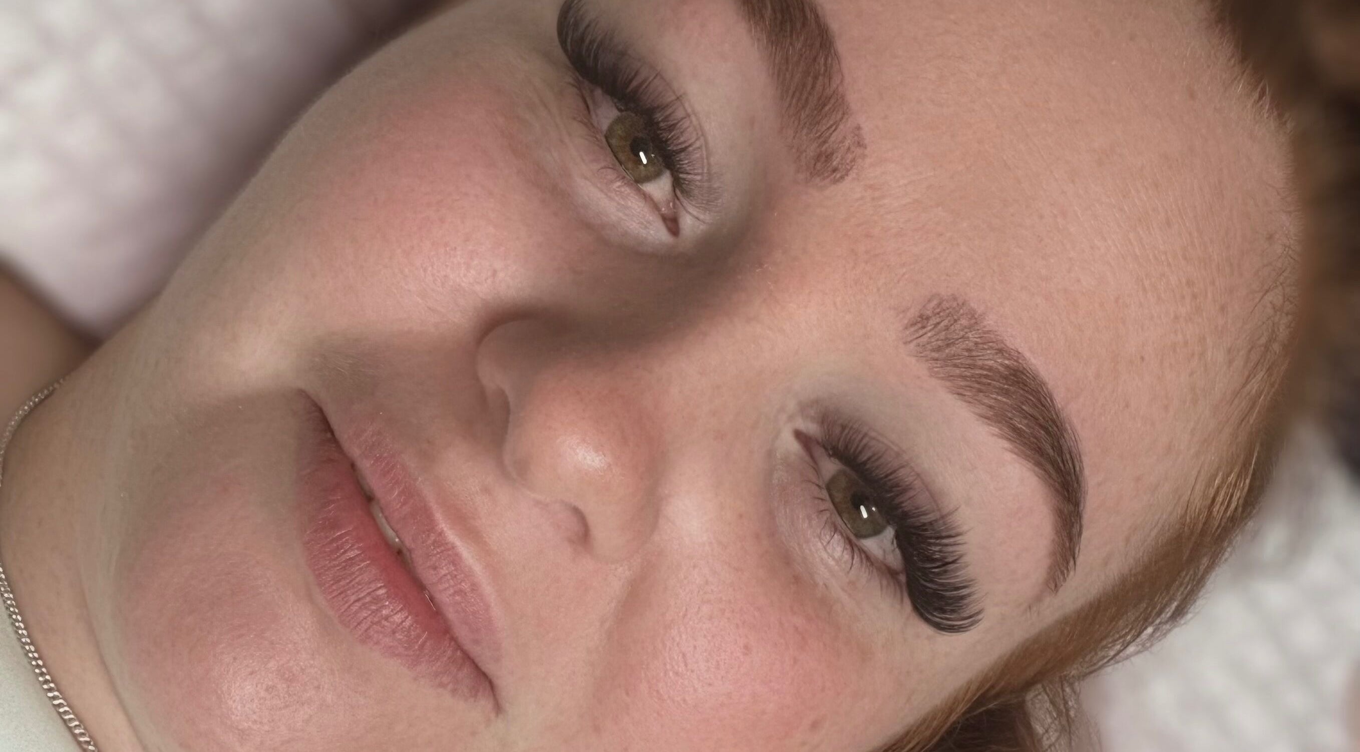 Close-up of expertly styled eyelashes at Lash’d by Chan, Gorokan, New South Wales, AU.