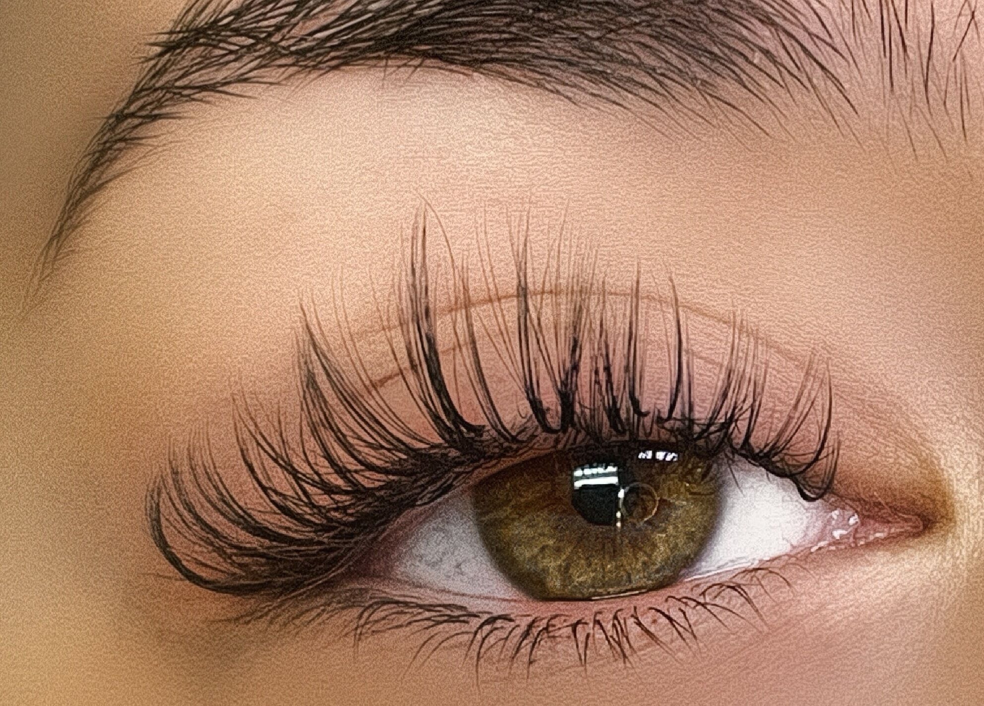 Close-up of beautifully styled lashes at Lashes Studio in San Jose, California, US.
