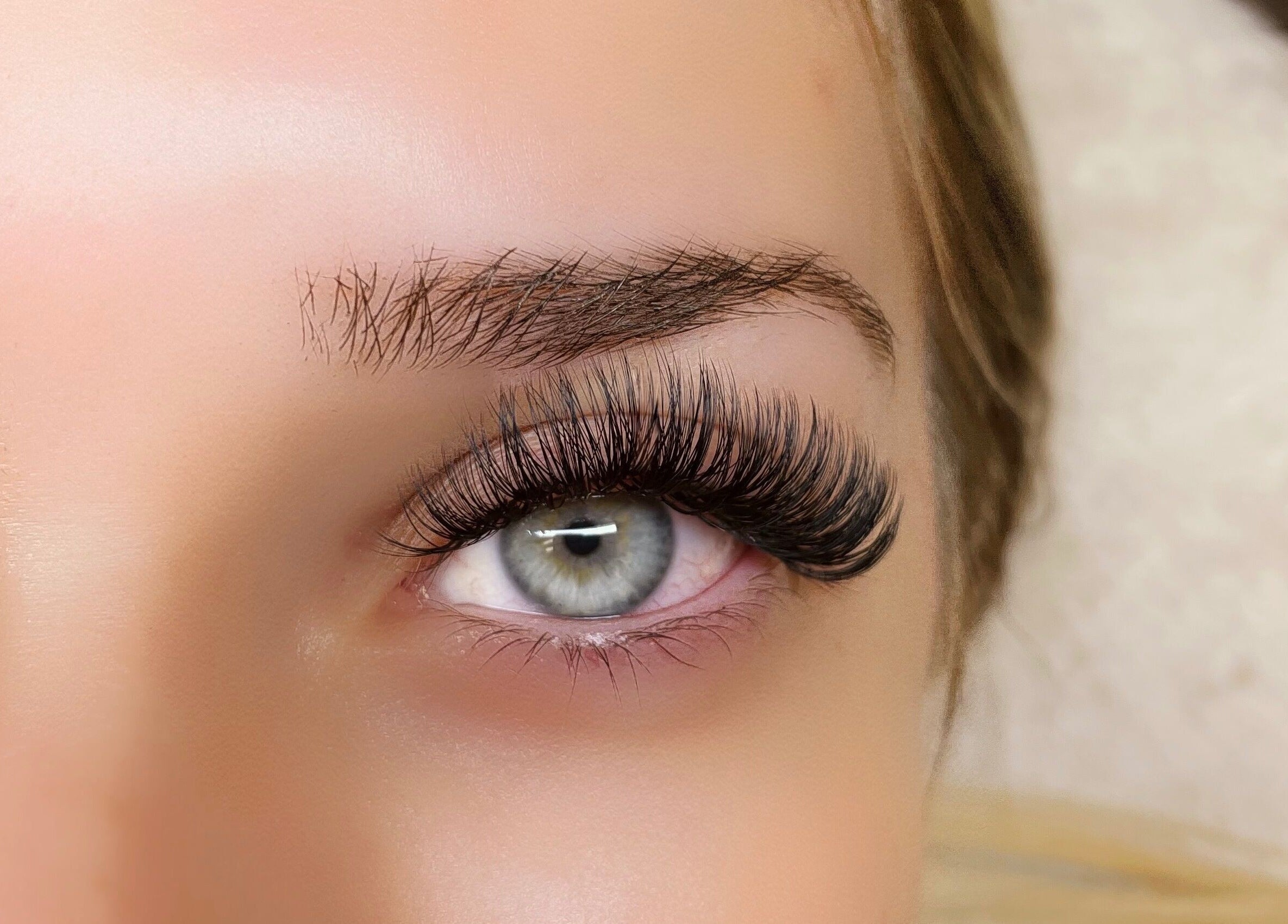Enhanced eyelashes at Lashes Studio in San Jose, California, US showcasing beauty enhancement.
