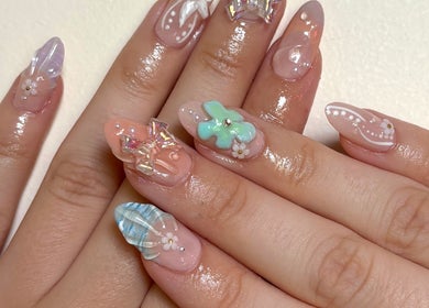 Intricate 3D nail art at Ctrl Nails, Tinana, Queensland, AU. Perfect for unique beauty styles.