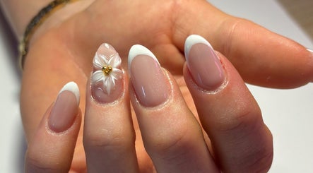 Elegant manicure with floral design at Ctrl Nails, Tinana, Queensland, AU. Perfect for a chic and stylish look.