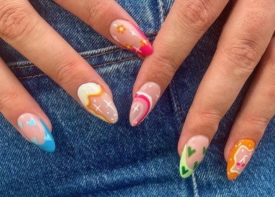 Colorful nail designs at Ctrl Nails, Tinana, Queensland, AU highlighting unique artistry.