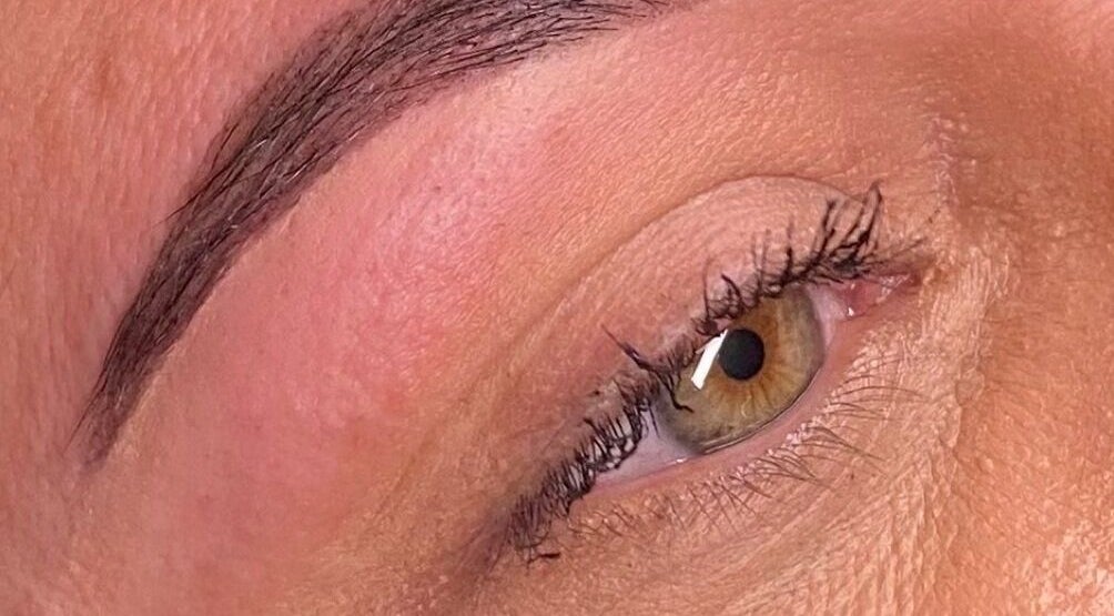 Perfectly shaped eyebrow and eye at Thàvma Beauty, Mulgoa, New South Wales, AU.