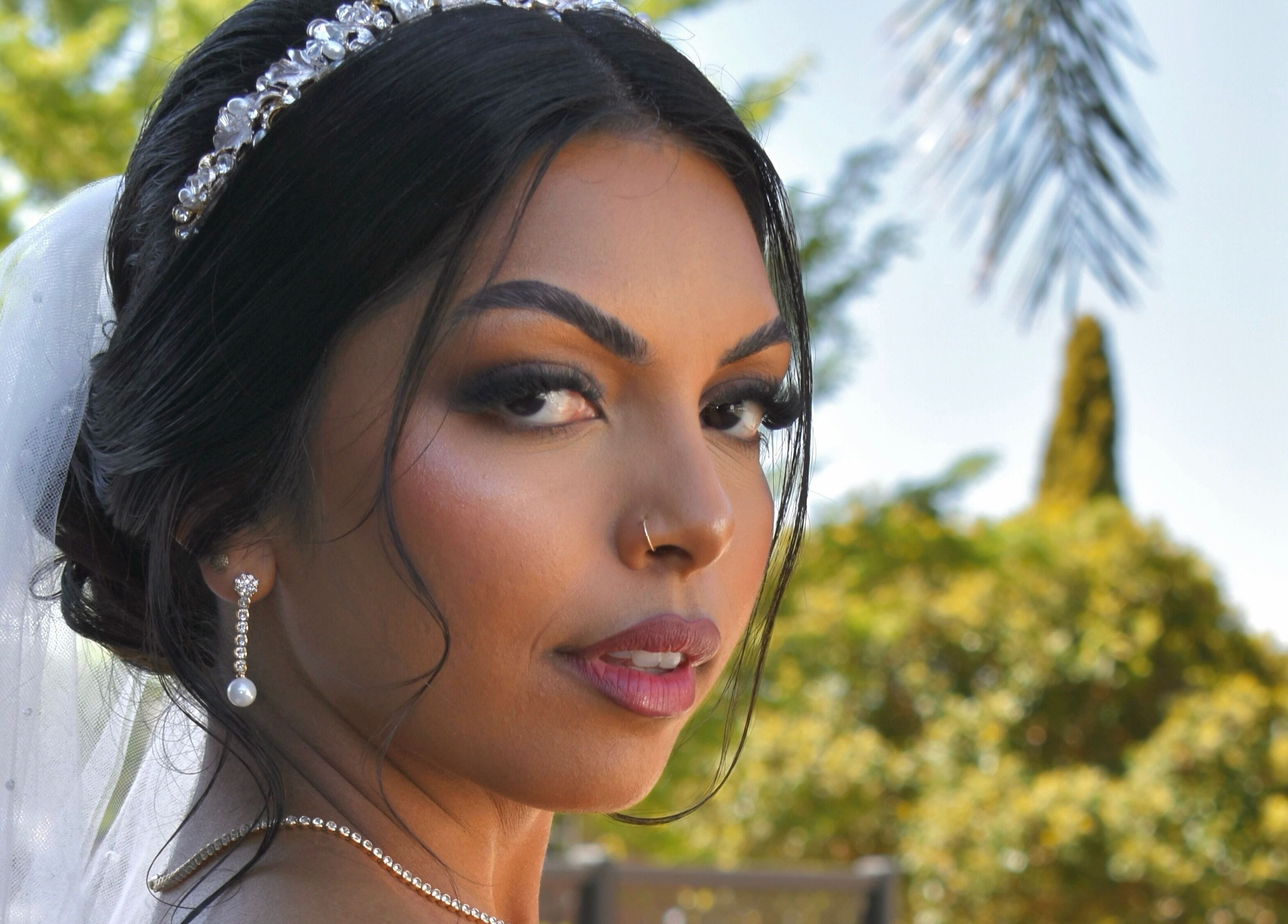 Stunning bridal makeup by Eleni George Makeup Artistry, Melbourne, Victoria, AU, showcasing elegance and beauty.