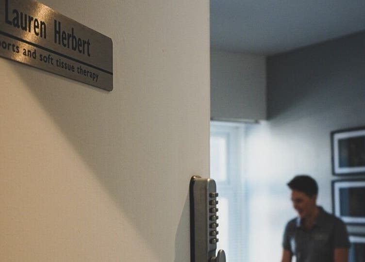 Select Therapy, Alexandra Road entrance showing therapy room in Gorseinon, Wales, GB.