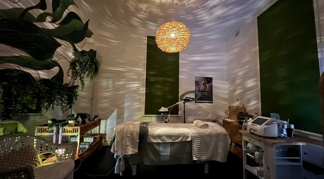 Tranquil therapy room at Mystic Spa & Wellness, Petersham, New South Wales, AU, with ambient lighting and decor.
