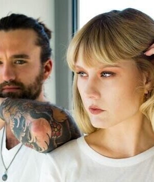 Stylish duo at Anthony James Hairdressing, showcasing expert styling in Middlesbrough, England, GB.