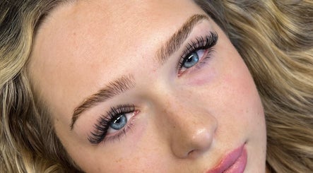 Close-up of styled eyelashes at Luxe Beauty, Ripon, England, GB, showcasing expert beauty services.