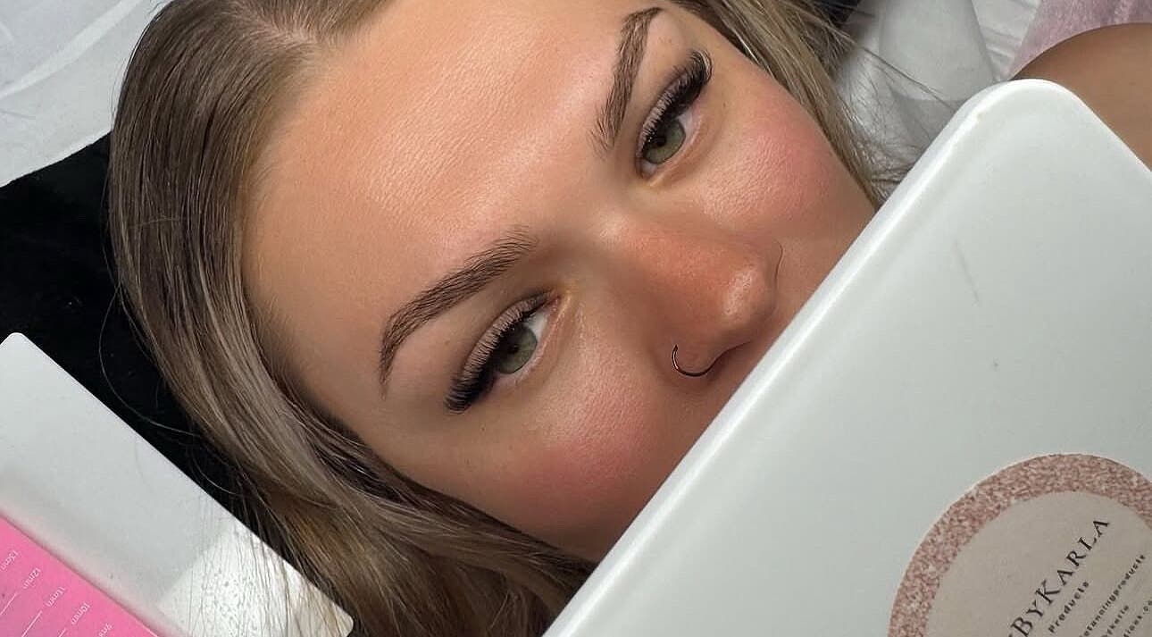 Close-up of woman post-beauty treatment at Glowbykarla Beauty, Bradfield, New South Wales, AU.