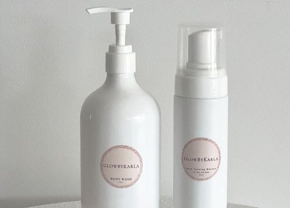 Glowbykarla Beauty skincare products in Bradfield, New South Wales, AU showcasing premium bottles.