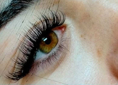 Close-up of beautiful eyelash extension from LashoutMonique in Alberton, Gauteng, ZA.