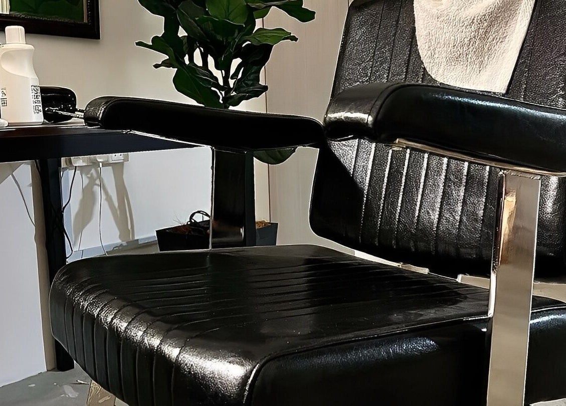 Cozy barber chair at Sause Barber Cut Club - Sungai Ara, Bayan Lepas, Pulau Pinang, MY.