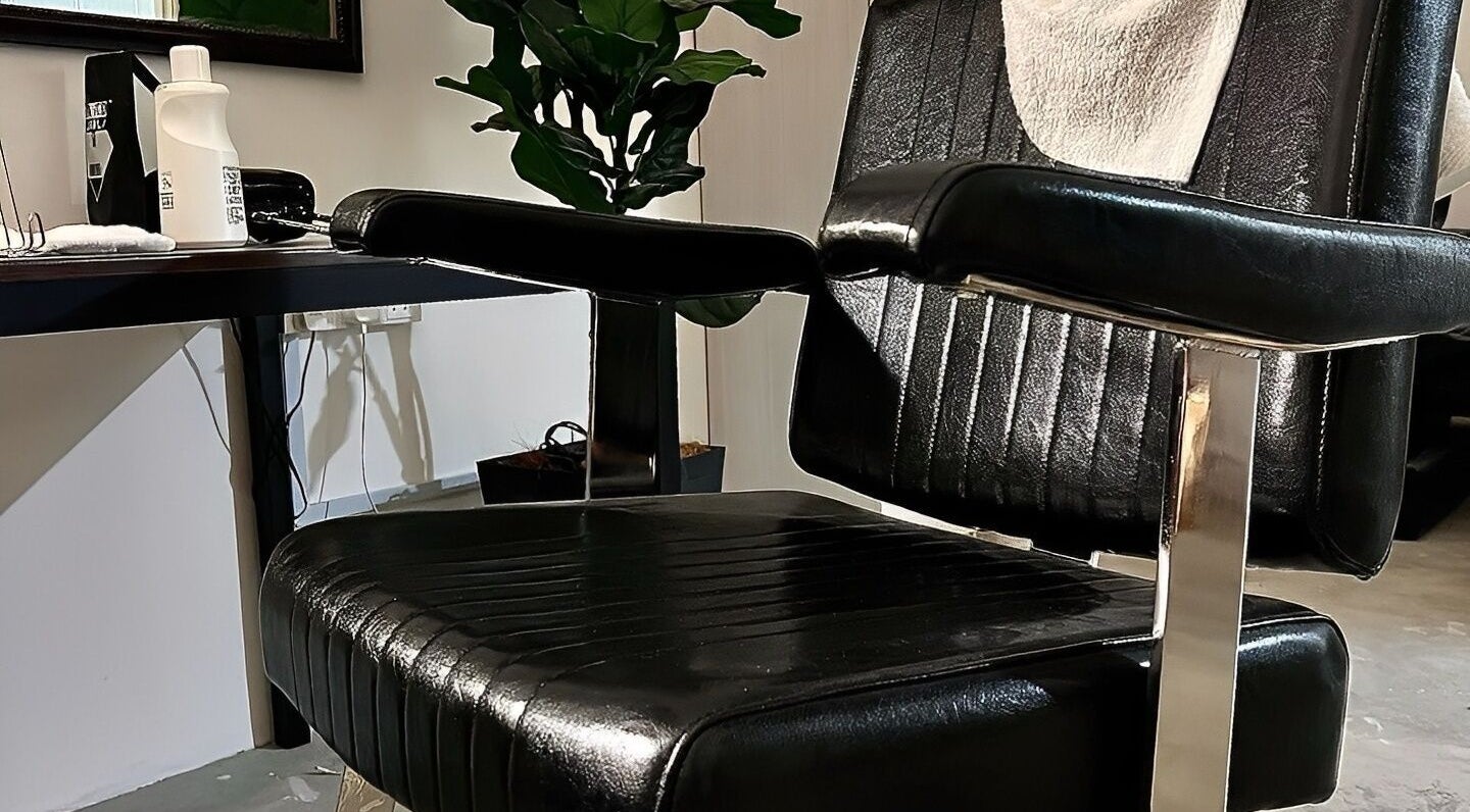 Cozy barber chair at Sause Barber Cut Club - Sungai Ara, Bayan Lepas, Pulau Pinang, MY.