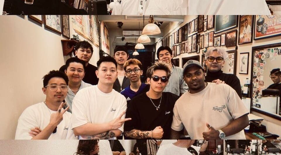 Friendly team at Sause Barbershop - Sungai Ara, Bayan Lepas, Pulau Pinang, MY.