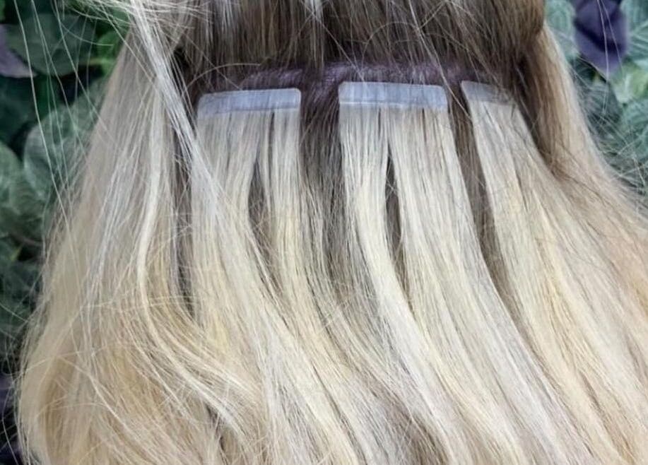 Blonde hair extensions at Danielle Extensions, Dublin, County Dublin, IE, showcasing expert beauty services.