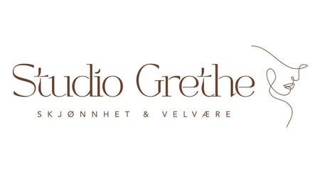 Logo for Studio Grethe i Ås, Akershus, NO, fremhever skjønnhet og velvære.