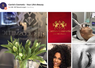 Blumen und Inneneinrichtung bei CARRIE‘S COSMETIC - Your Life’s Beauty - Dulsberg/Eilbek, Hamburg, DE.