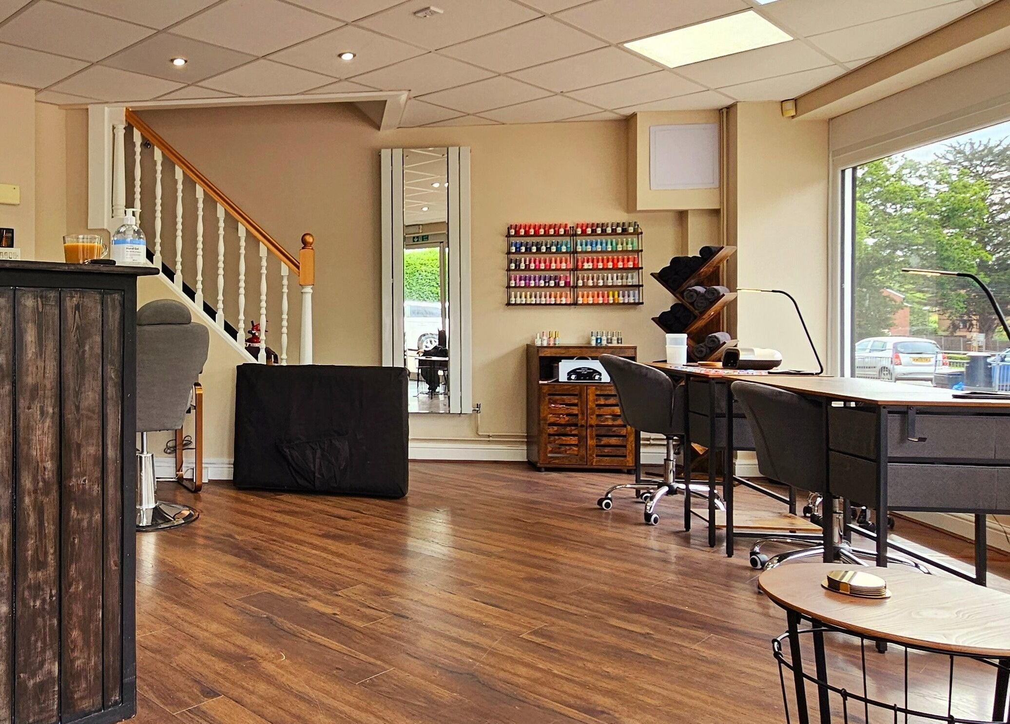 Inviting interior of Ritual Retreat in Birmingham, England, GB, showcasing a well-lit and stylish salon space.