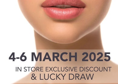Lush lips promotional poster for sale event at Eclipse Aesthetic Centre, Bloemfontein, Free State, ZA.