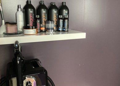 SugaZap Studio beauty products on shelf, Auckland, Auckland, NZ.