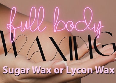 Full body waxing promotion at SugaZap Studio in Auckland, Auckland, NZ with sugar or Lycon wax options.