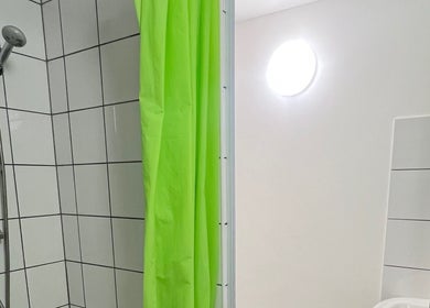 Shower at Mint Thai Massage shop2 - Irányi utca 5, Budapest, Magyar, HU. Modern and calming design.