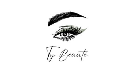 Logo élégant avec dessin d'œil pour TY BEAUTÉ à VANNES, FR, symbolisant la beauté et le style.