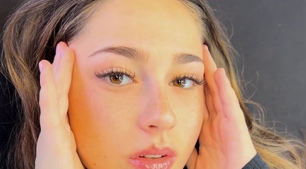 Close-up of woman with styled eyebrows at Afia Beauty Studio, Randburg, Gauteng, ZA.